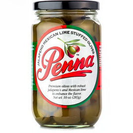 Penna Jalapeno Mexican Lime Stuffed Olives 10 oz