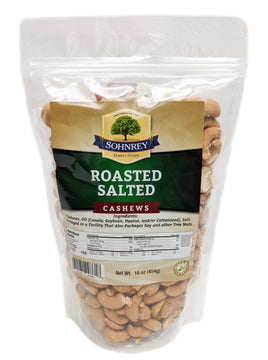 Sohnrey Family Foods Roasted Salted Cashews